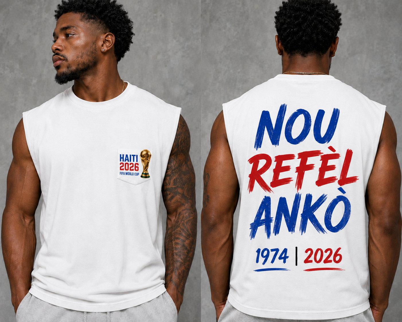 Nou Refèl Ankò – Haiti 2026 Sleeveless World Cup Tribute Shirt